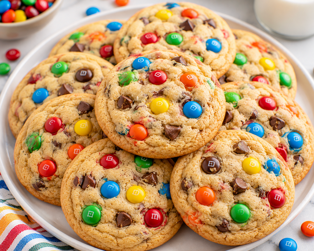 Easy M&M Cookies Recipe (Soft & Chewy)