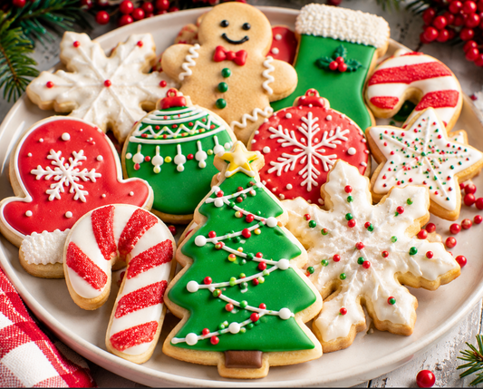 Easy Christmas Holiday Sugar Cookies Recipe
