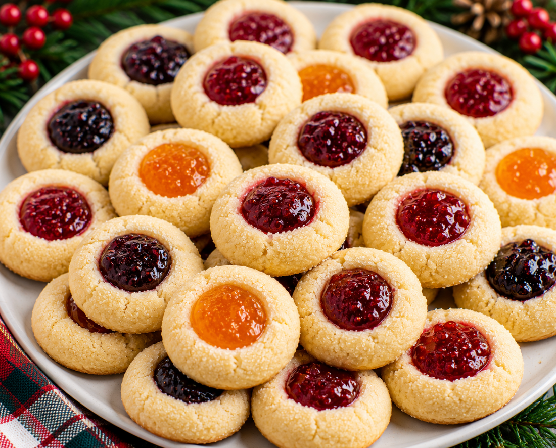 Thumbprint Cookies Recipe (Easy Jam-Filled Cookies)
