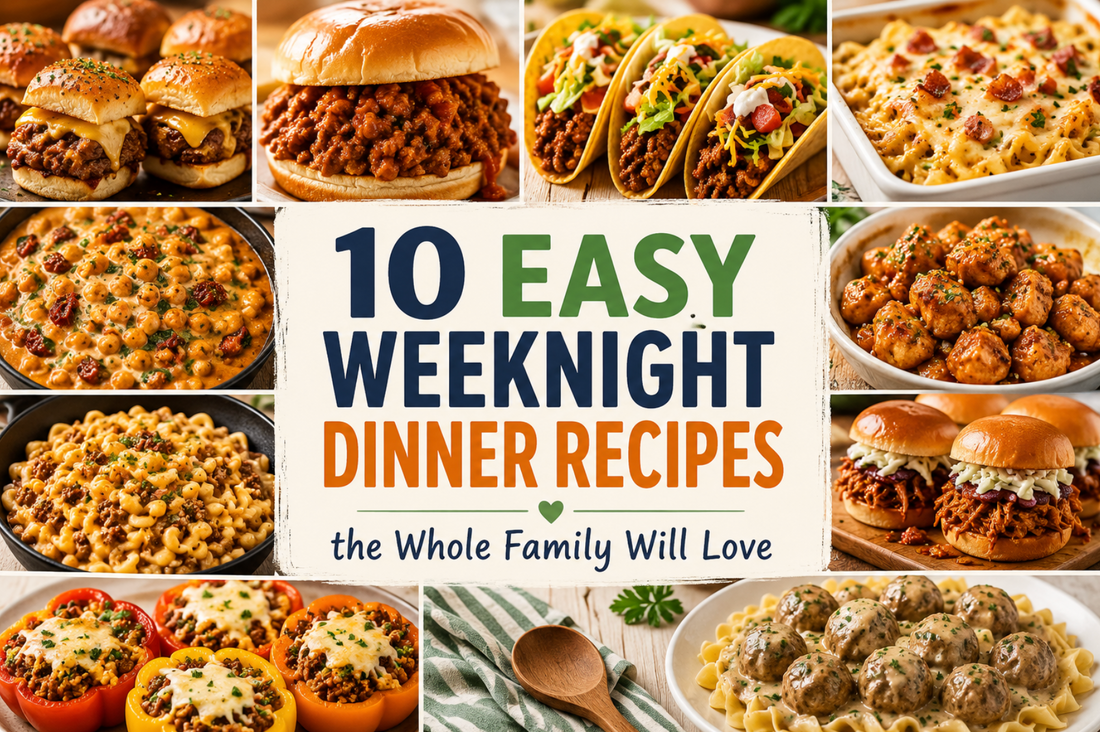 10 Easy Weeknight Dinner Recipes the Whole Family Will Love