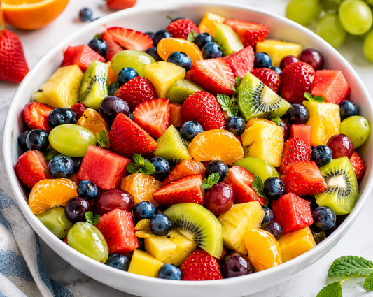 Easy Fresh Fruit Salad Recipe with Honey Citrus Dressing