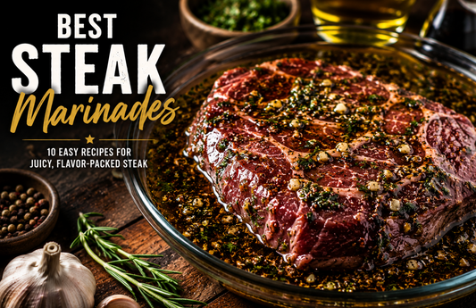 Discover the best steak marinades for grilling, including garlic herb, chimichurri, Korean BBQ, whiskey, and arrachera marinades. Tender, juicy, and packed with flavor.