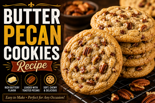 These Butter Pecan Cookies are buttery, chewy, and loaded with toasted pecans. Whether you're baking for the holidays or simply craving a homemade cookie, this easy recipe delivers rich flavor and bakery-quality results every time.