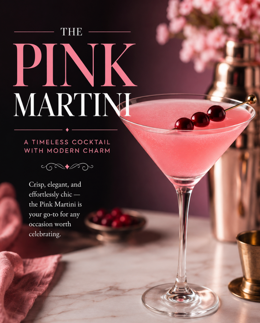 This Pink Martini is a beautiful blush-colored cocktail made with vodka, cranberry juice, and fresh citrus. Perfect for girls' nights, Valentine's Day, brunches, and celebrations.
