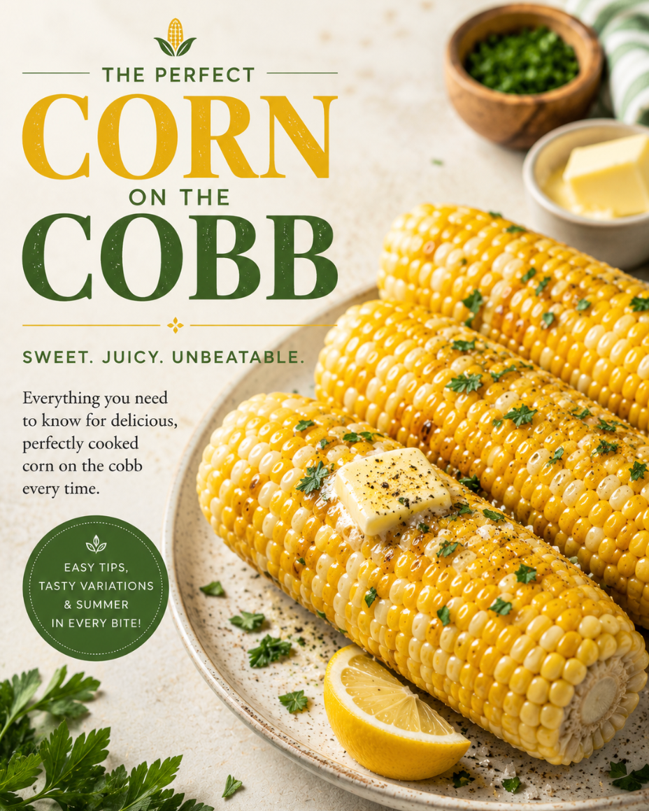 fresh Corn on the Cob. Sweet, juicy, and bursting with flavor, corn is one of the most popular side dishes for cookouts, barbecues, picnics, and holiday gatherings.