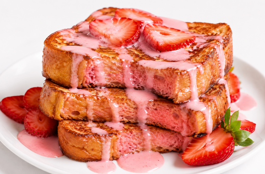 Pink Strawberry French Toast Recipe