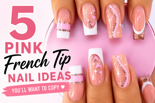 5 Pink French Tip Nail Ideas | Pink Nail Inspo