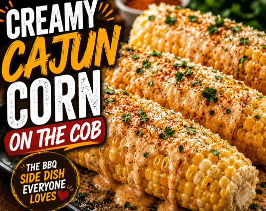 Learn how to make creamy Cajun corn on the cob with garlic, Parmesan, cream cheese, butter, and Cajun seasoning. The perfect side dish for BBQs and seafood boils.