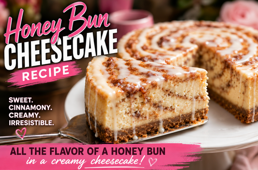Honey Bun Cheesecake Recipe (Easy Cinnamon Swirl Cheesecake)