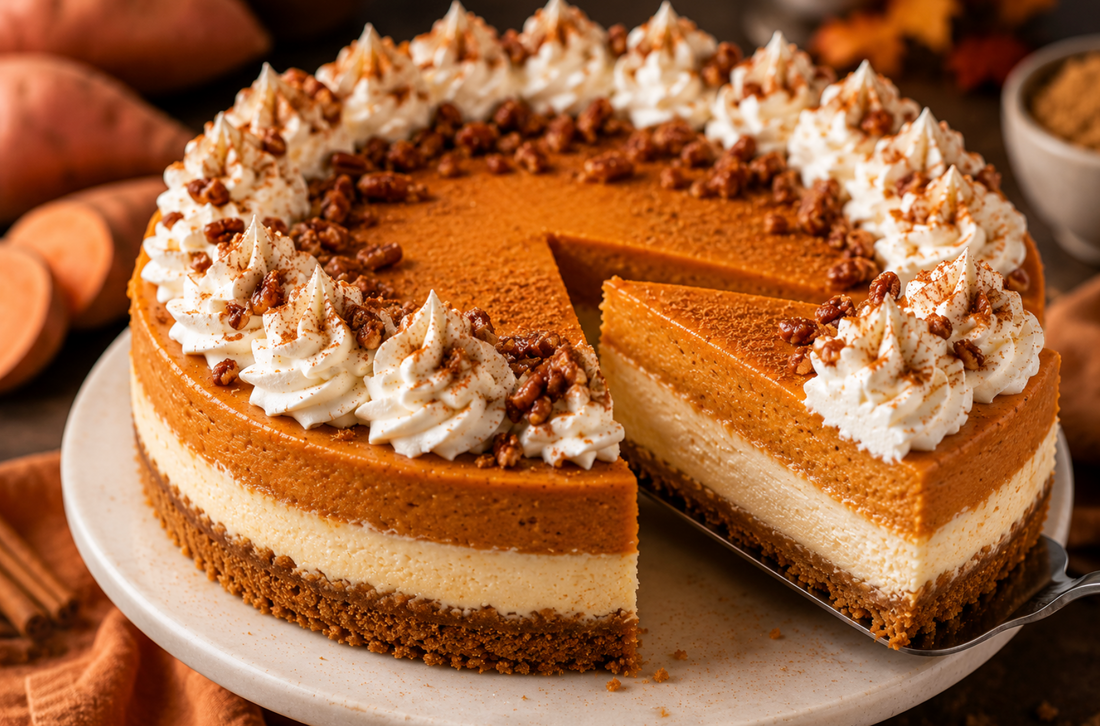 Easy Sweet Potato Pie Cheesecake Recipe (Creamy Southern Dessert)