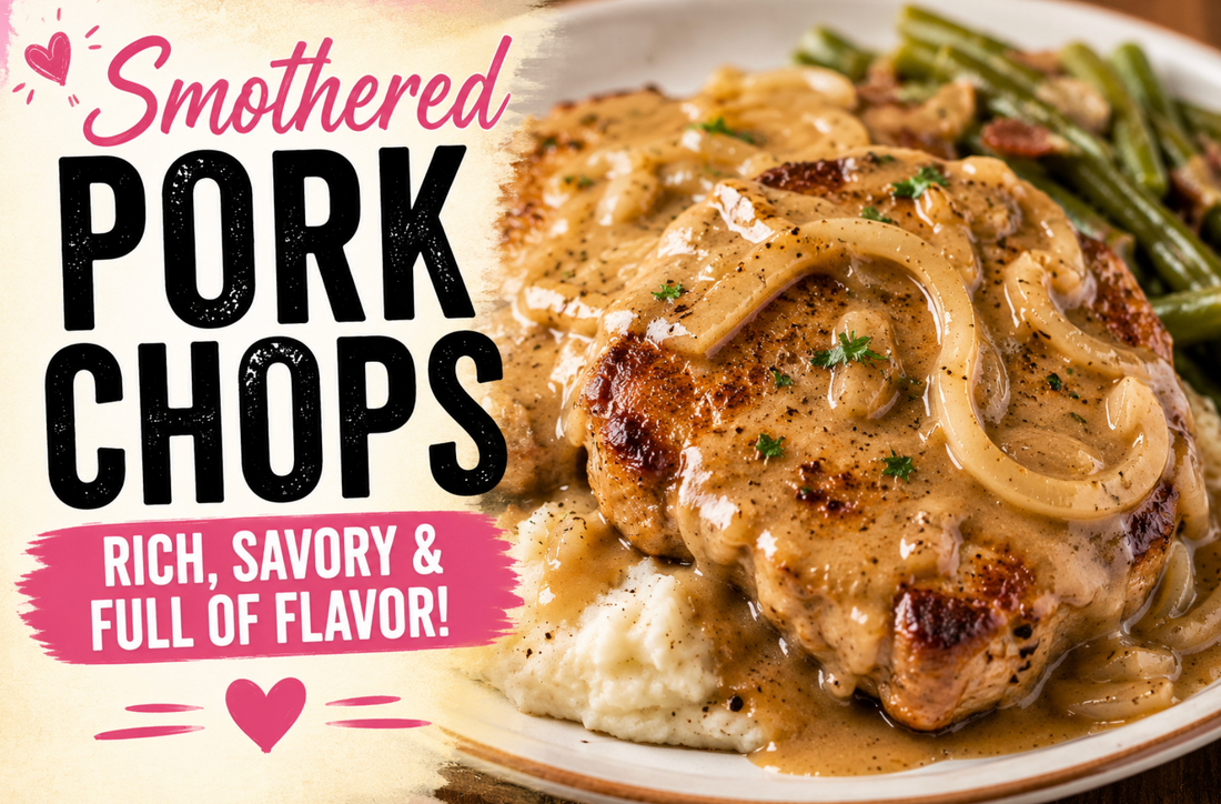 Smothered Pork Chops Recipe (Southern Pork Chops and Gravy)