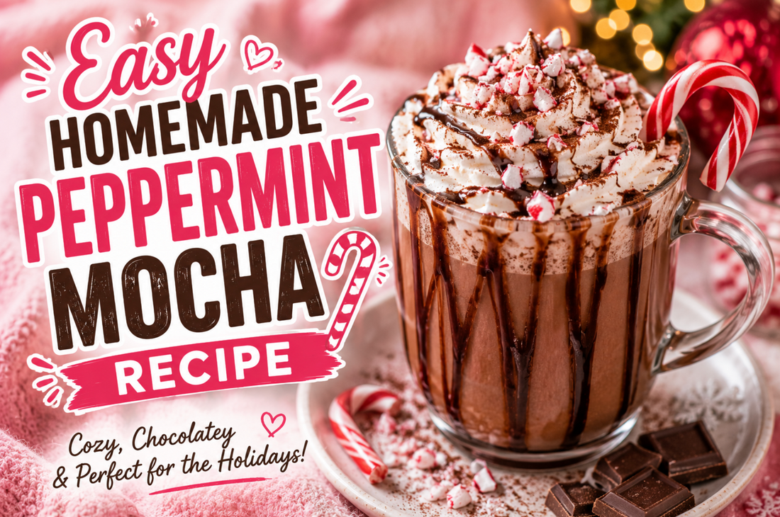 Learn how to make a rich and creamy Peppermint Mocha with espresso, chocolate, milk, and peppermint. The perfect homemade holiday coffee drink for Christmas.