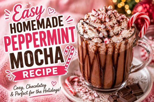 Learn how to make a rich and creamy Peppermint Mocha with espresso, chocolate, milk, and peppermint. The perfect homemade holiday coffee drink for Christmas.
