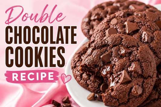 Learn how to make rich and fudgy Double Chocolate Cookies loaded with chocolate chips and chocolate chunks. The ultimate homemade cookie recipe.