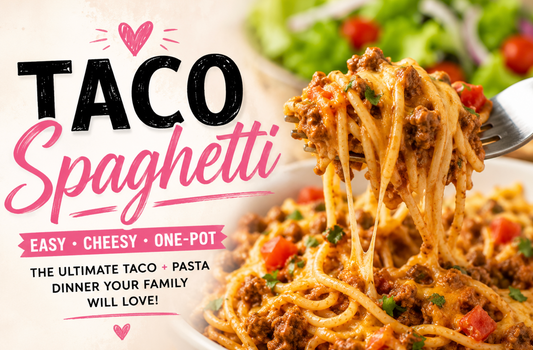 This easy Taco Spaghetti recipe combines taco-seasoned beef, Rotel tomatoes, spaghetti, and melted cheese for the ultimate family-friendly dinner in just 30 minutes.