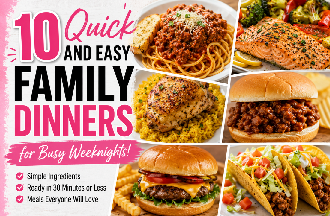 Need dinner ideas fast? These quick and easy family dinners are simple, budget-friendly, and perfect for busy weeknights when you need a meal everyone will enjoy.
