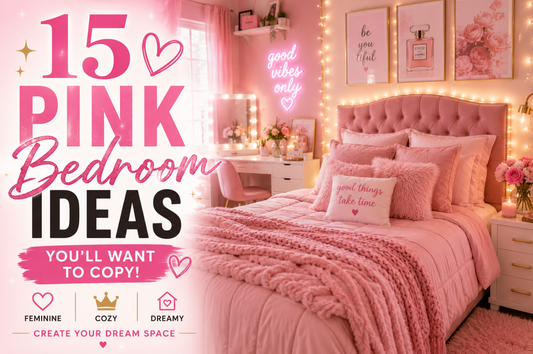Discover 15 beautiful pink bedroom ideas that combine cozy comfort and feminine style. Create the dreamy pink bedroom you've always wanted with these inspiring decor tips.