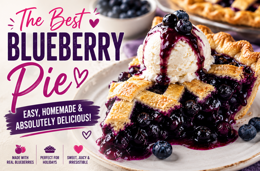 Best Blueberry Pie Recipe (Classic Homemade Blueberry Dessert)