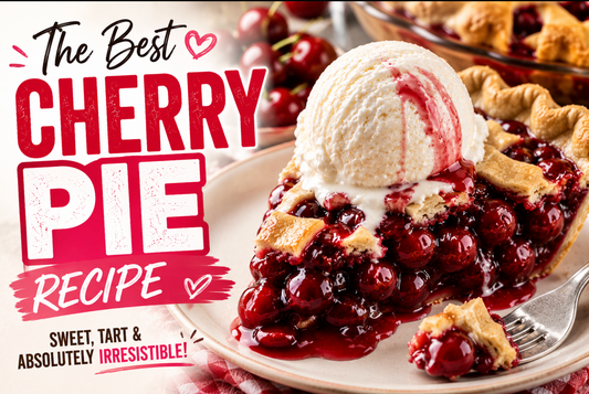 This homemade Cherry Pie is filled with sweet, juicy cherries and baked in a flaky buttery crust. A classic dessert perfect for holidays, summer gatherings, and family dinners.