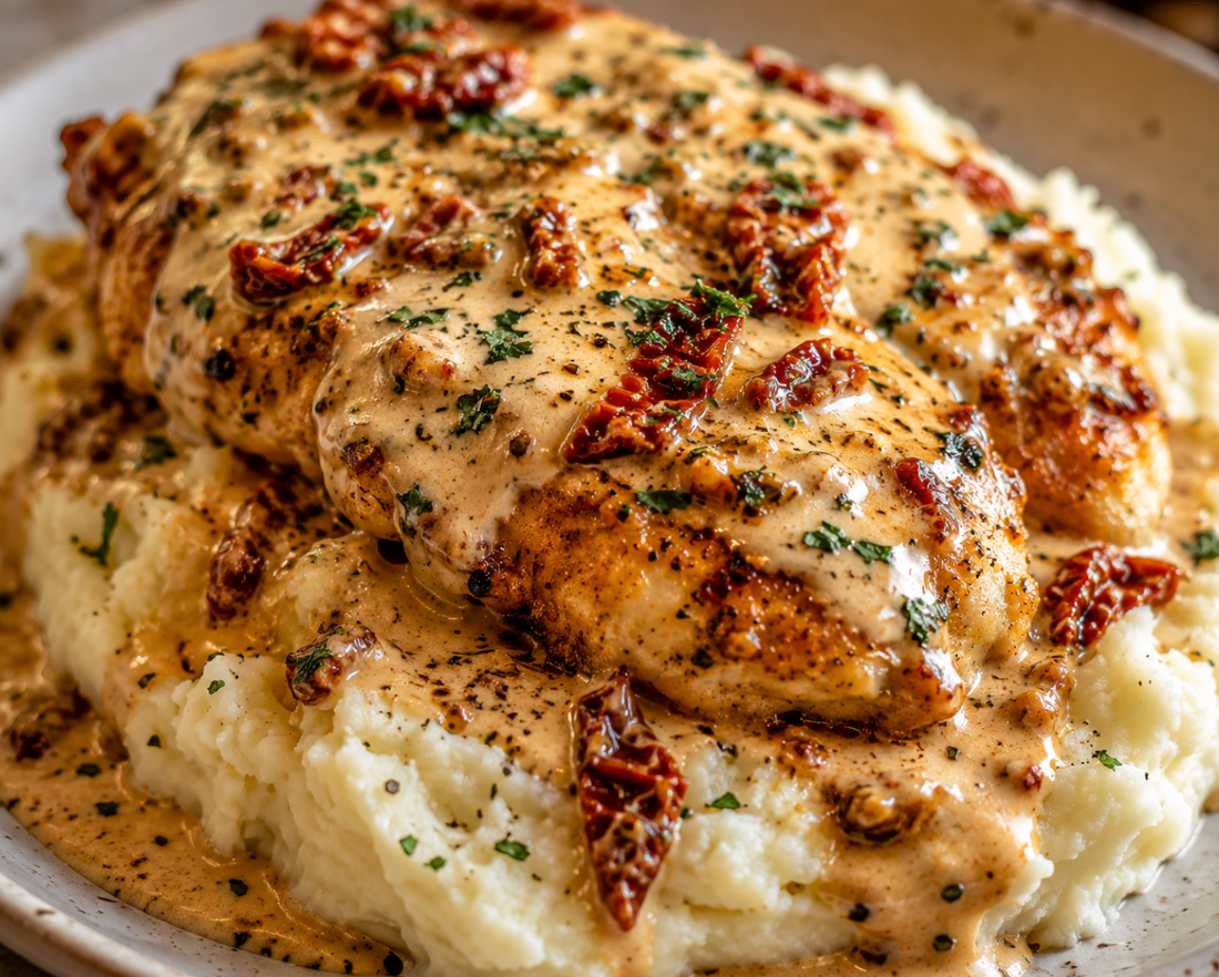 Easy Marry Me Chicken recipe features juicy chicken breasts in a creamy garlic parmesan sauce with sun-dried tomatoes. Perfect for date nights and family meals.