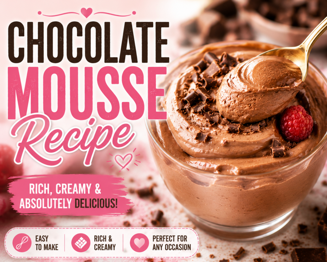 This Chocolate Mousse recipe is rich, silky, and incredibly creamy. Made with real chocolate and whipped cream, it's an easy dessert perfect for special occasions.