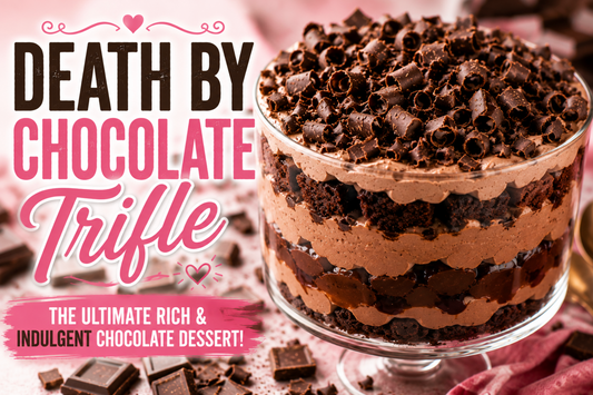 This Death By Chocolate Trifle is loaded with chocolate cake, chocolate pudding, whipped cream, and chocolate candy pieces for the ultimate chocolate lover's dessert.