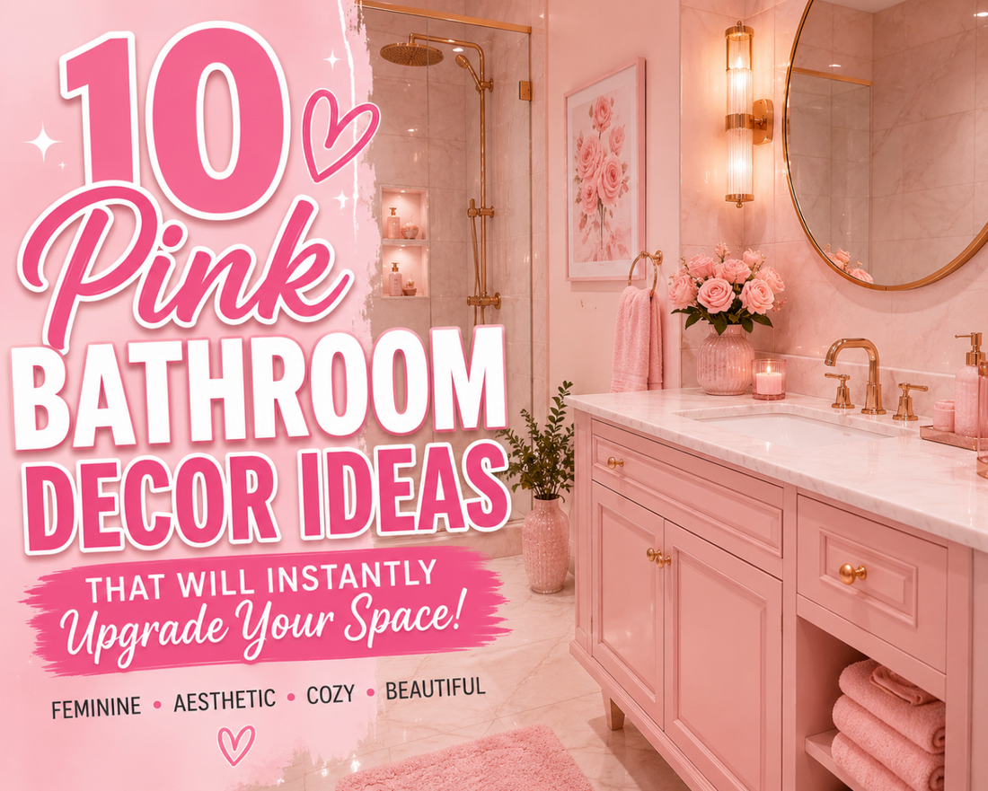 Looking for pink bathroom decor ideas? These feminine bathroom accessories, pink storage solutions, and aesthetic decor pieces will help you create a beautiful pink bathroom you'll love.