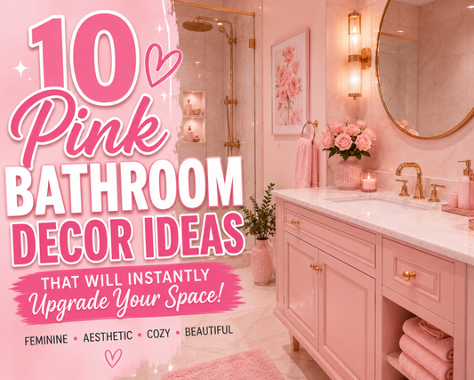 Looking for pink bathroom decor ideas? These feminine bathroom accessories, pink storage solutions, and aesthetic decor pieces will help you create a beautiful pink bathroom you'll love.