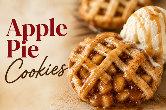 These Apple Pie Cookies are made with flaky pie crust, homemade cinnamon apple filling, and a sweet brown butter glaze. The perfect fall dessert for holidays, parties, and family gatherings.