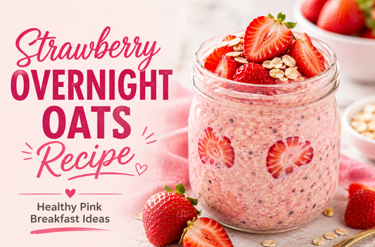 Strawberry Overnight Oats Recipe (Healthy Pink Breakfast Ideas)