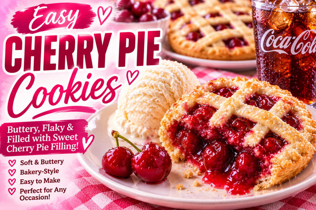 If you loved apple pie cookies, you're going to be obsessed with these Cherry Pie Cookies. Made with buttery pie crust and a sweet cherry filling, they're like mini hand pies disguised as cookies. 