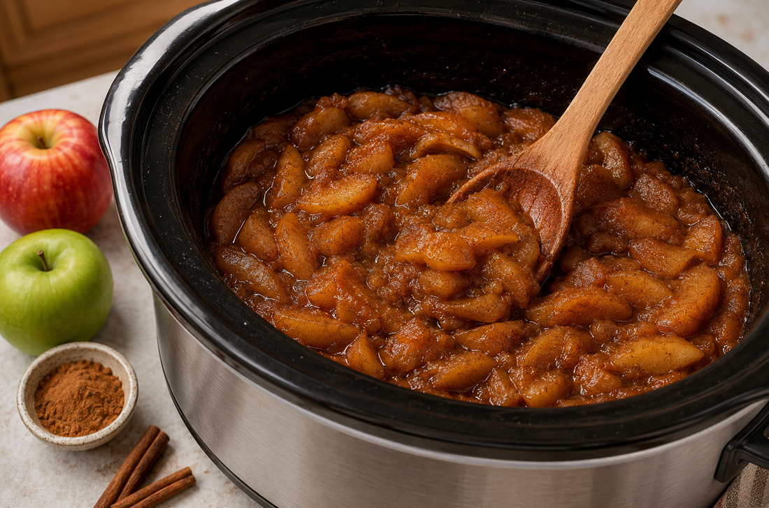 Make this easy, rich, smooth homemade apple butter with fresh apples, brown sugar and warm spices using this easy slow-cooker or stovetop recipe.