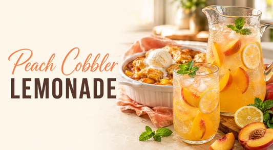 Peach Cobbler Lemonade Recipe (Easy Southern Summer Drink)
