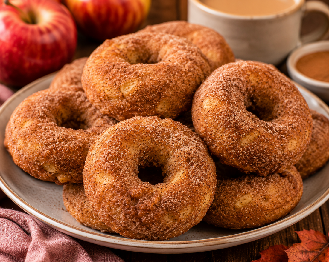 Homemade Apple Donuts Recipe (Easy Baked or Fried Fall Dessert)
