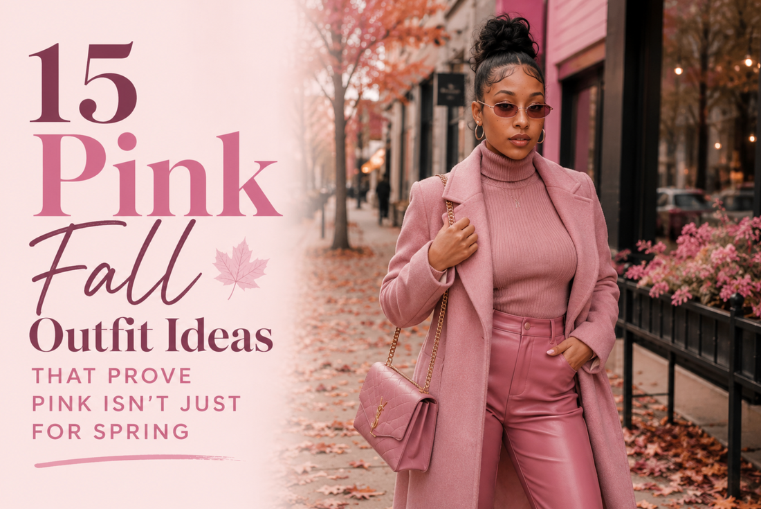 Discover 15 cozy pink fall outfit ideas featuring sweaters, boots, coats, dresses, and luxury-inspired autumn fashion for women.