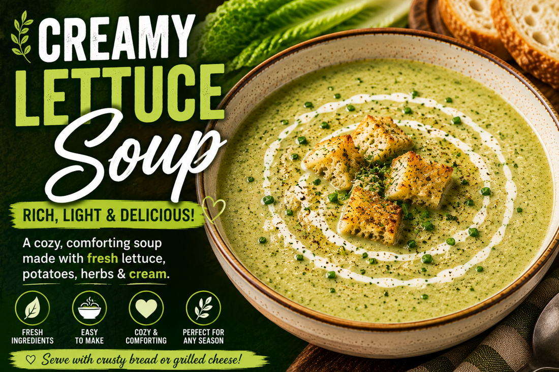Creamy Lettuce Soup Recipe – Easy Cozy Fall Meal