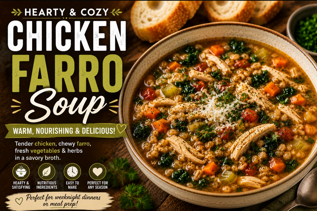  Chicken Farro Soup Recipe – Hearty Cozy Fall Meal