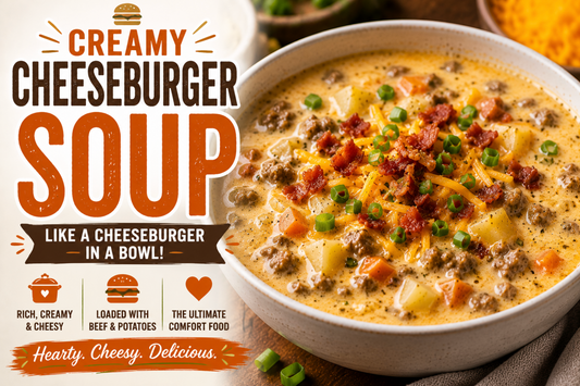 Easy Cheeseburger Soup Recipe (Creamy Ground Beef Dinner Idea)