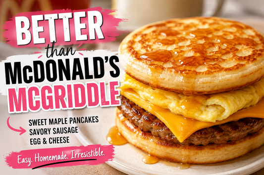 Sausage Egg and Cheese Pancake Sandwich Recipe | Better Than McDonalds McGriddle