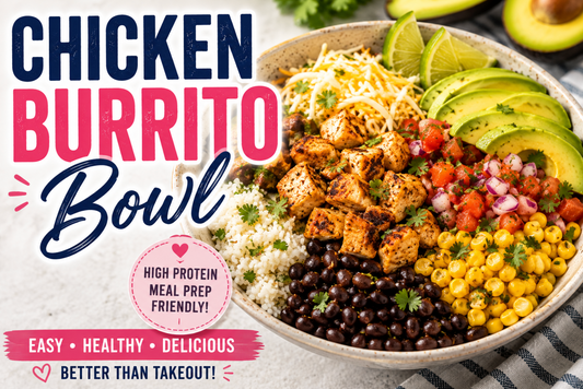 Easy Mexican Chicken Burrito Bowl Recipe (Rice Bowl Dinner Idea)