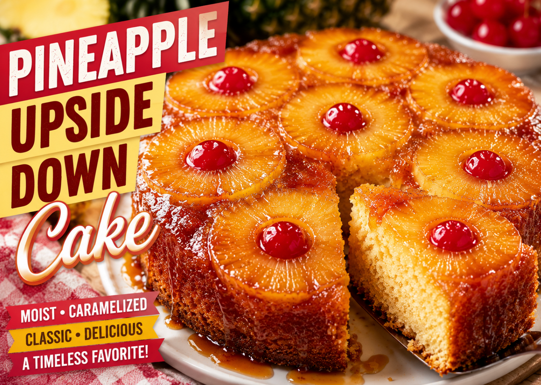 Pineapple Upside Down Cake Recipe (Classic Southern Dessert)