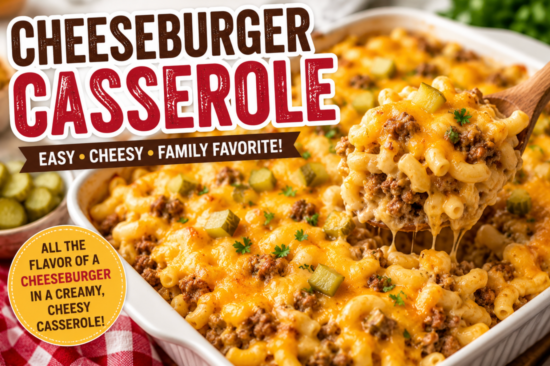Cheeseburger Casserole Recipe (Easy Ground Beef Family Dinner)