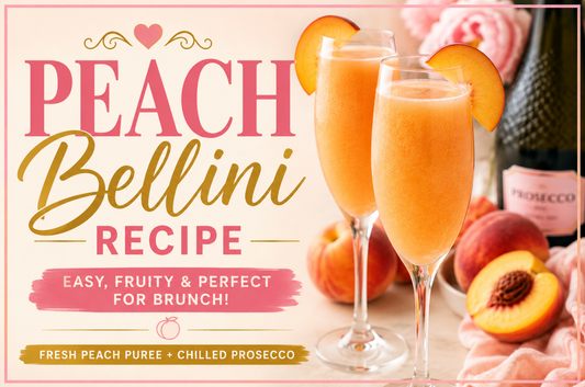 Peach Bellini Recipe (Easy Fresh Fruit Cocktail)