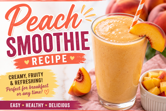 Peach Smoothie Recipe (Easy Creamy No Banana Drink)