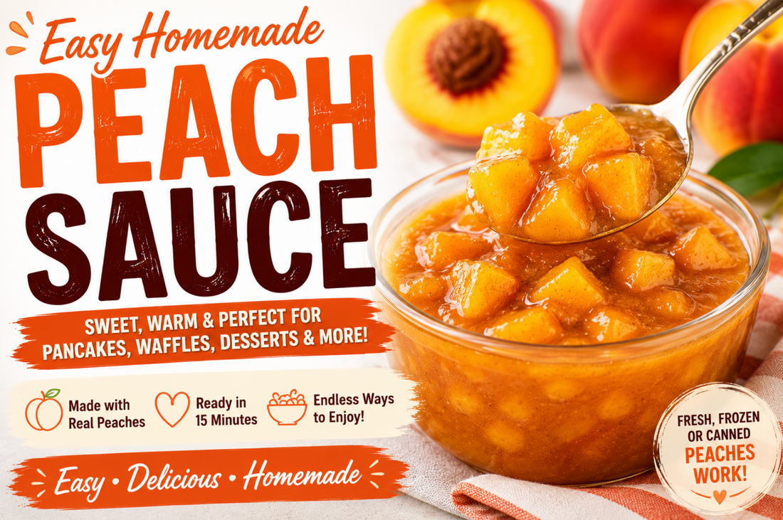 Peach Sauce Recipe (Easy Homemade Fall Topping)