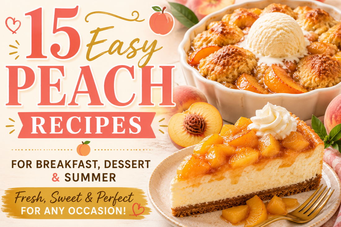 15 Easy Peach Recipes for Breakfast, Dessert and Summer