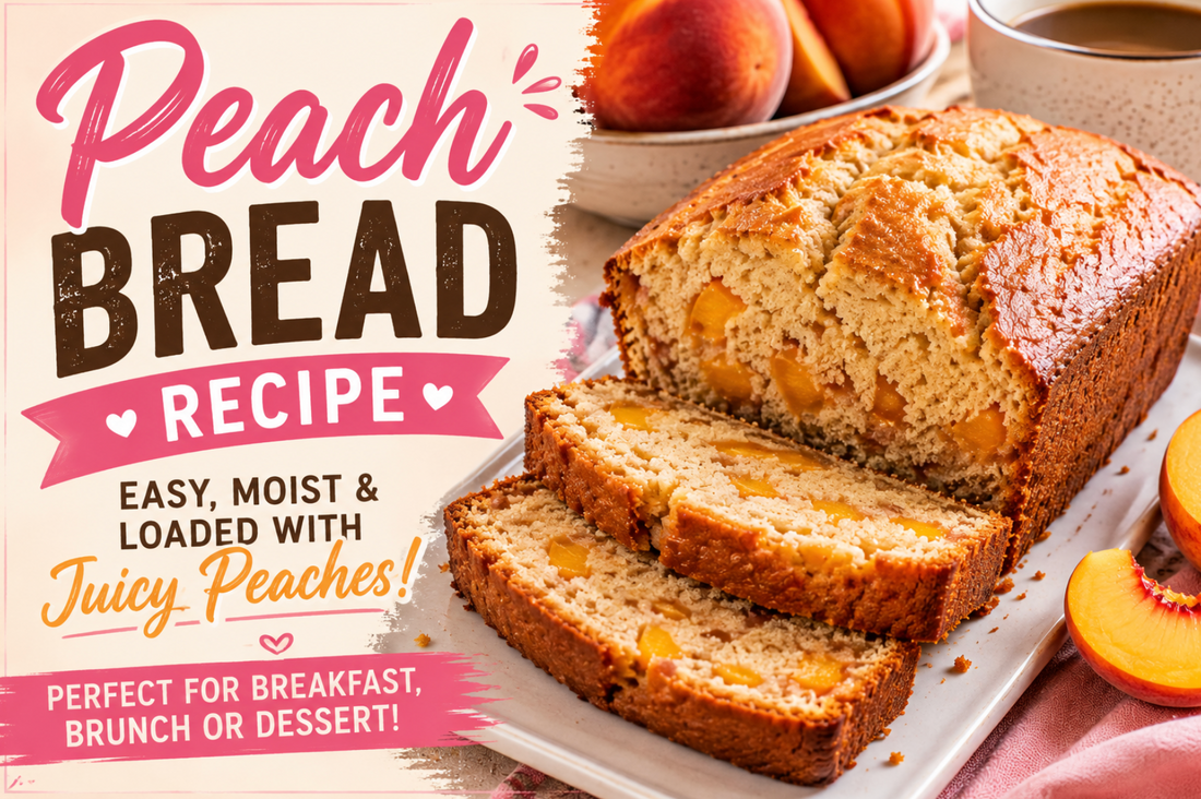 Peach Bread Recipe (Easy Moist Fresh Fall Loaf)