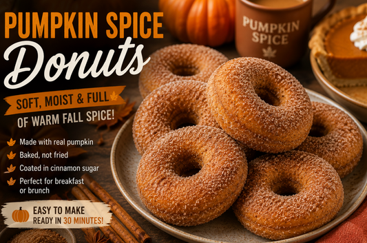Pumpkin Spice Donuts Recipe (Easy Baked Homemade Fall Dessert)