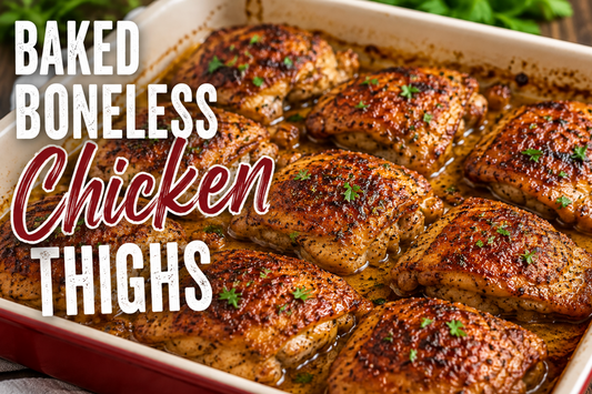Baked Boneless Chicken Thighs Recipe | Easy Juicy Family Dinner