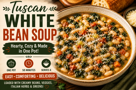 Tuscan White Bean Soup Recipe – Easy Cozy One-Pot Fall Meal